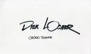 Dick Locher autograph