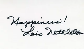Lois Nettleton autograph