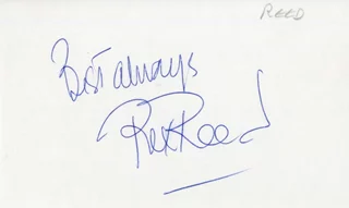 Rex Reed autograph