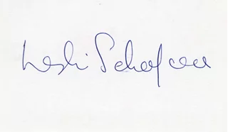 Leslie Schofield autograph