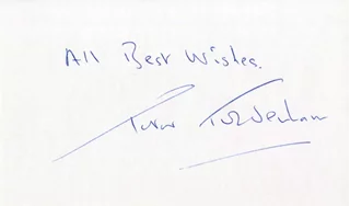 Peter Tuddenham autograph