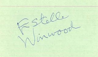 Estelle Winwood autograph