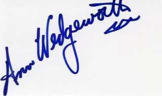 Ann Wedgeworth autograph