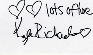 Kyle Richards autograph