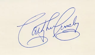 Cathy Lee Crosby autograph
