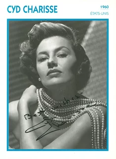 Cyd Charisse autograph