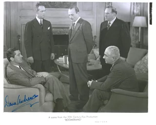 Dana Andrews autograph