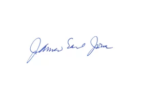 James Earl Jones autograph