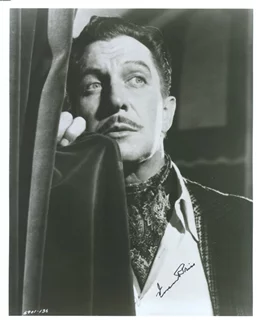 Vincent Price autograph