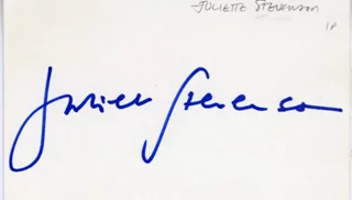 Juliet Stevenson autograph