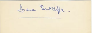 Irene Sutcliffe autograph