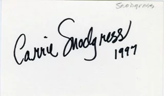 Carrie Snodgress autograph