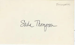 Sada Thompson autograph