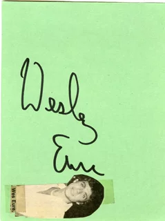 Wesley Eure autograph