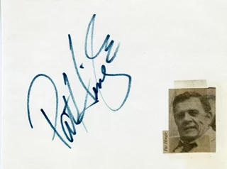 Pat Hingle autograph