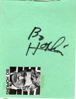 Bo Hopkins autograph