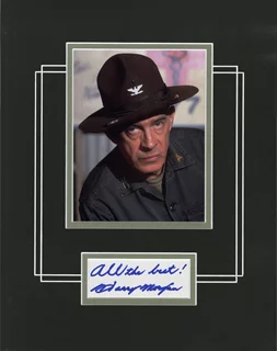 Harry Morgan autograph