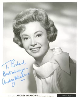 Audrey Meadows autograph