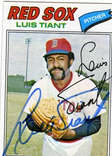 Louis Tiant autograph