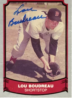 Lou Boudreau autograph