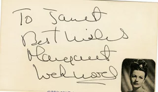 Margaret Lockwood autograph