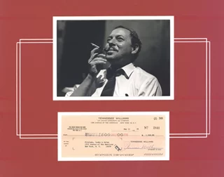 Tennessee Williams autograph