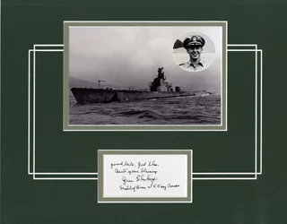 Eugene B. Fluckey autograph