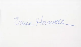 Ernie Harwell autograph