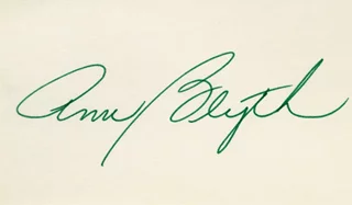 Ann Blyth autograph