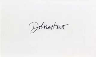 Dolores Hart autograph