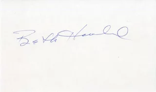 Beth Howland autograph