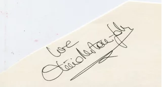 Olivia Newton-John autograph