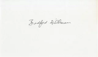 Bradford Dillman autograph