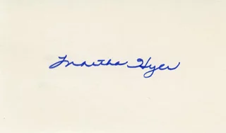 Martha Hyer autograph