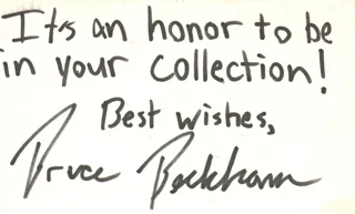 Brice Beckham autograph