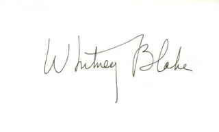 Whitney Blake autograph