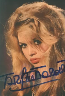 Brigitte Bardot autograph