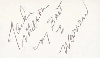 Jackie Mason autograph