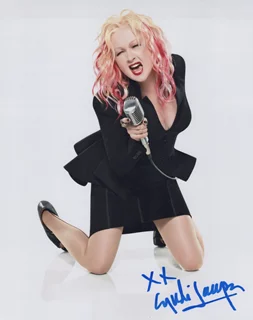 Cyndi Lauper autograph