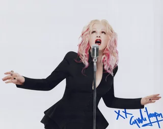 Cyndi Lauper autograph