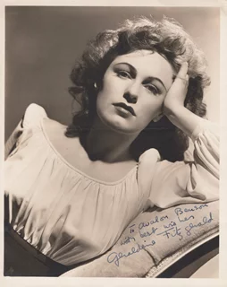 Geraldine Fitzgerald autograph