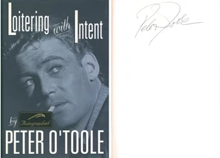 Peter O'Toole autograph