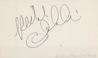 Richard Chamberlain autograph