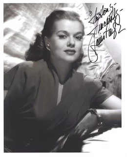 Janis Paige autograph