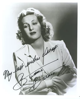 Binnie Barnes autograph
