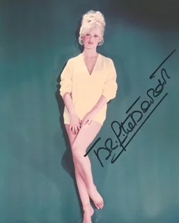 Brigitte Bardot autograph