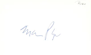 Mario Puzo autograph