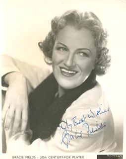Gracie Fields autograph
