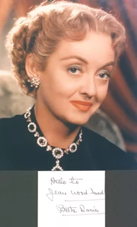 Bette Davis autograph