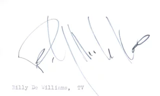 Billy Dee Williams autograph